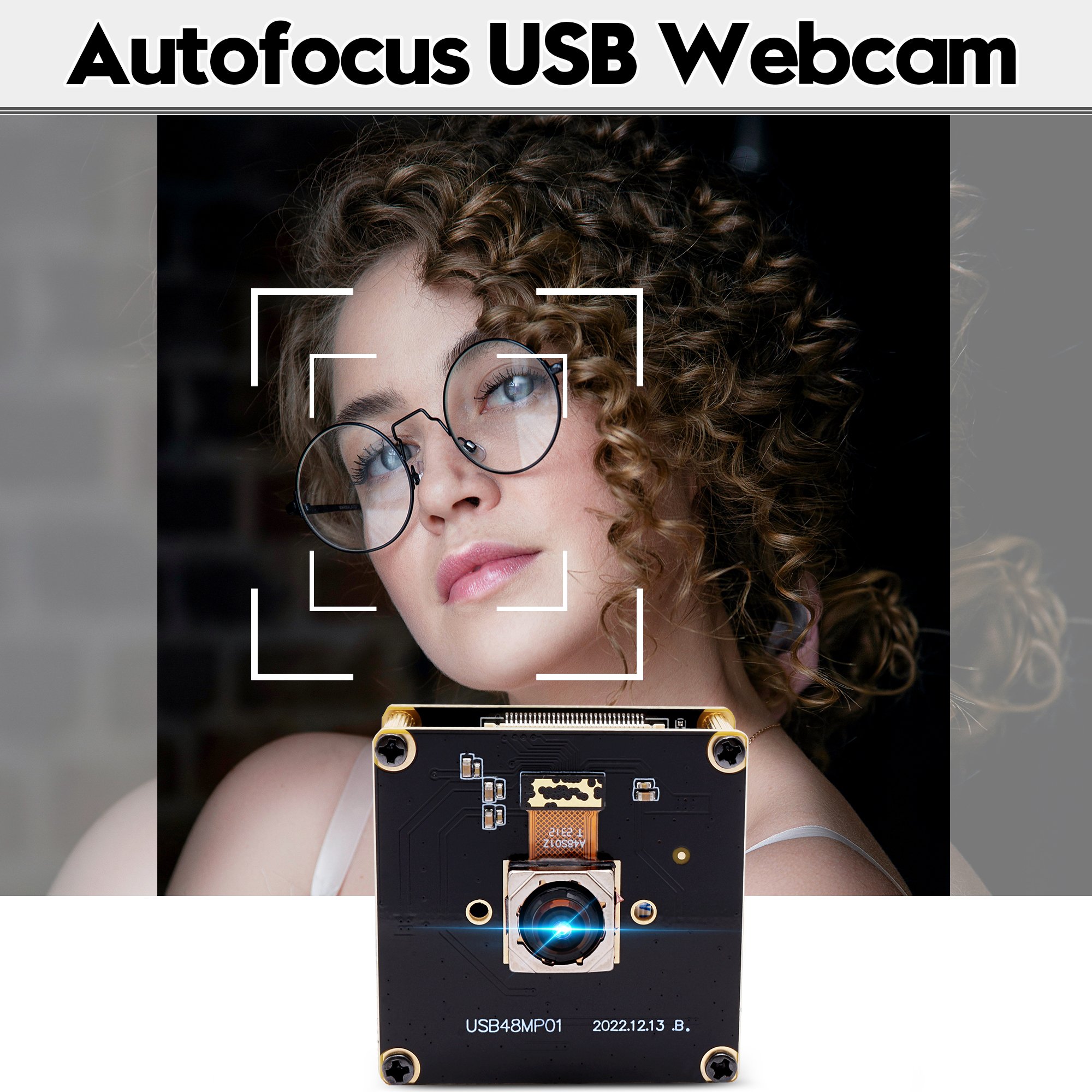 ELP 48MP Auto Focus USB Camera 8000*6000 Fast Focus Ultra HD Free Driver High Resolution Camera Module For Video Conferencing