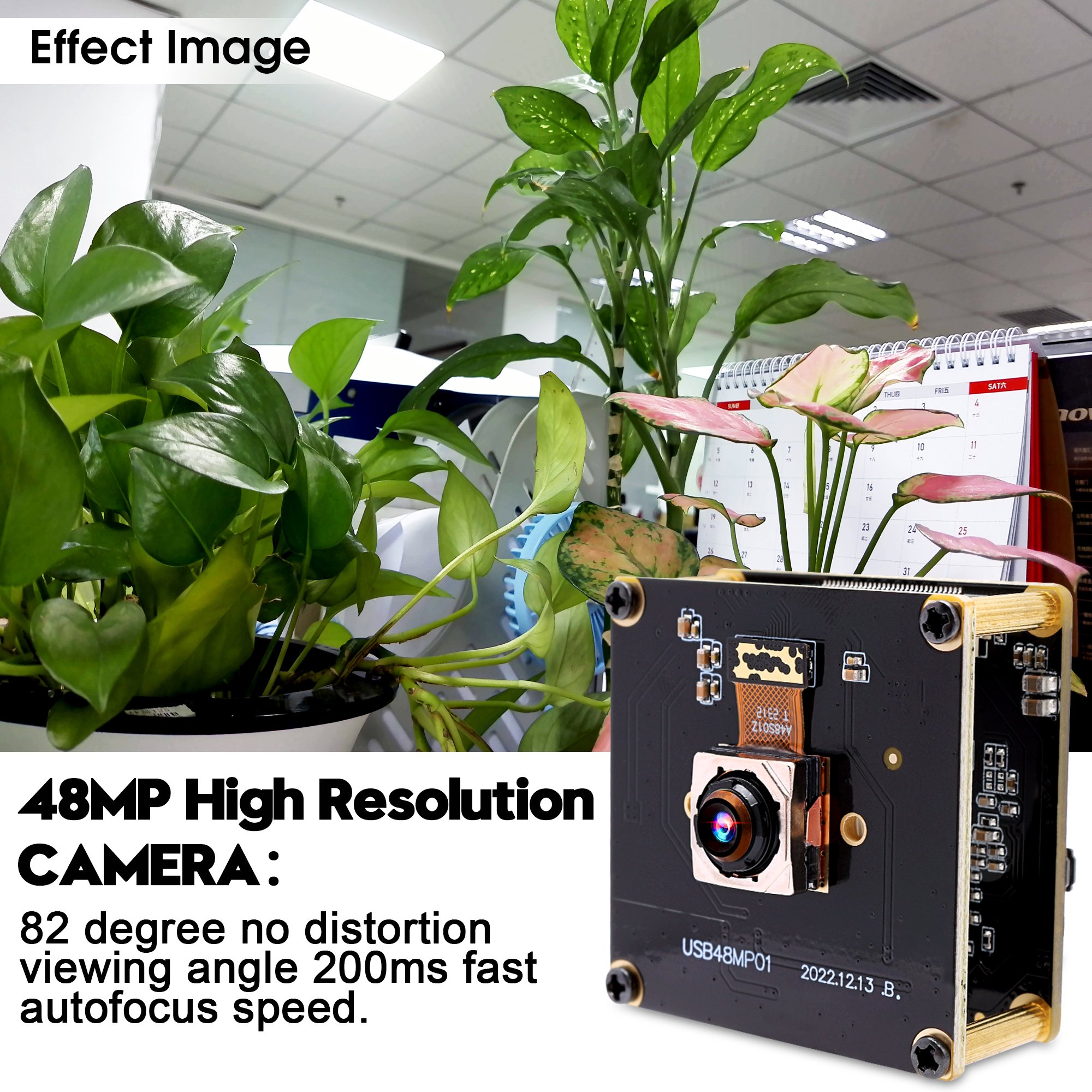 ELP 48MP Auto Focus USB Camera 8000*6000 Fast Focus Ultra HD Free Driver High Resolution Camera Module For Video Conferencing