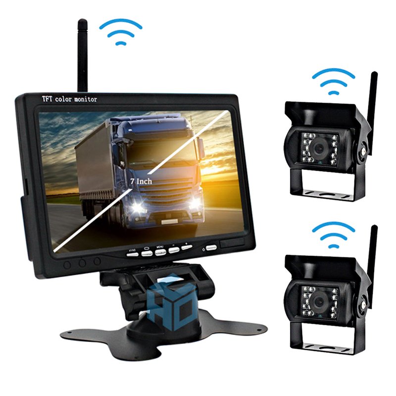 Outstanding Quality 7 inch analog signal wireless reversing image warning radar