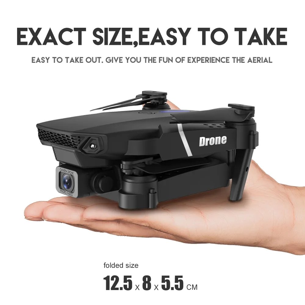 E88 Drone 4k WiFi fpv camera drone 4k professional hd 1080p Drone with Wide Angle Camera Helicopter Toys
