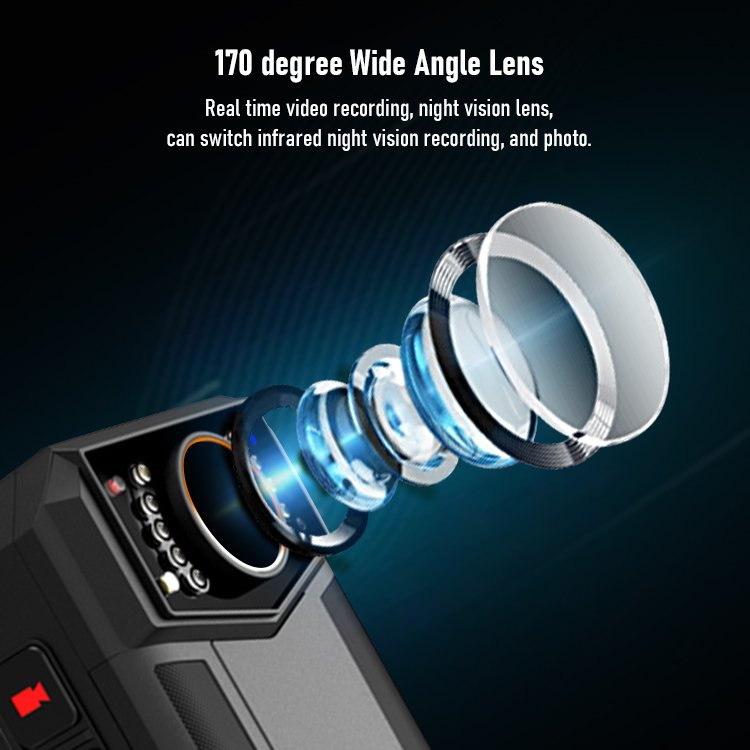 HD 1080P/1296P Professional Night Vision Security Body Worn Camera with Face Recognition Bodycamera with GPS