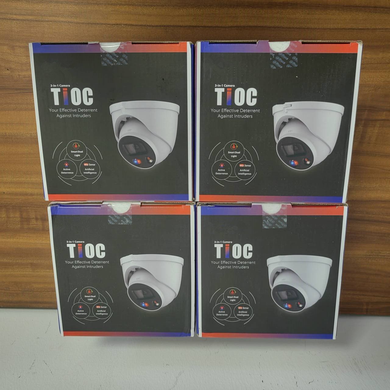 IPC-HDW3849H-AS-PV-S4 TiOC Waterproof 8MP 4K Full-color Active Deterrence Built-in Mic Eyeball WizSense Network Camera