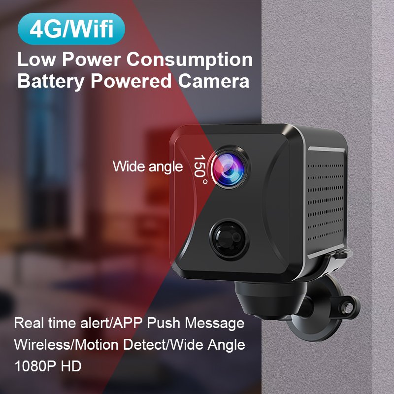 Smart APP 4G/WIFI Mini Camera PIR Detection Battery Powered Wireless Cameras Motion Detect Network Small Camera