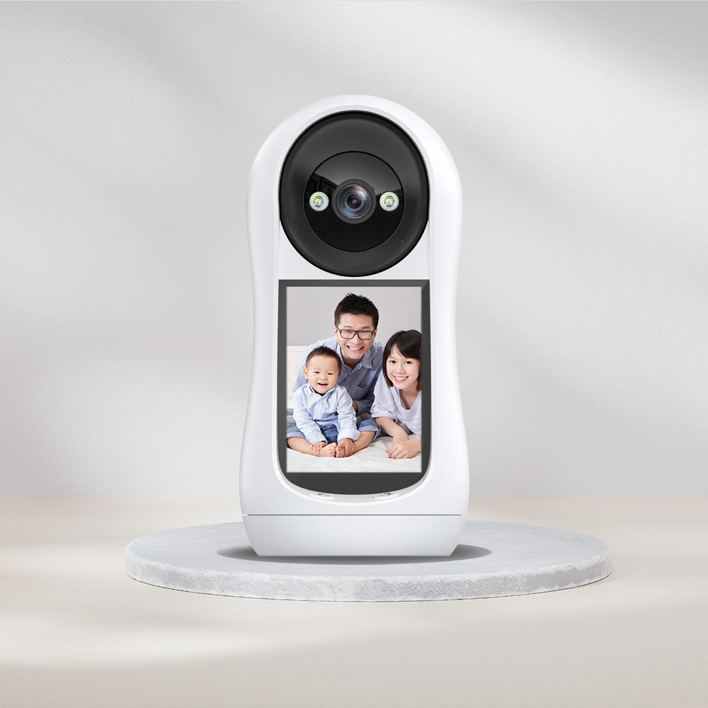 ICSEE 3MP Smart Cloud Indoor IP CCTV Network Camera with AI Video CMOS Sensor SD Card Visualization Two-Way Audio for Home Use