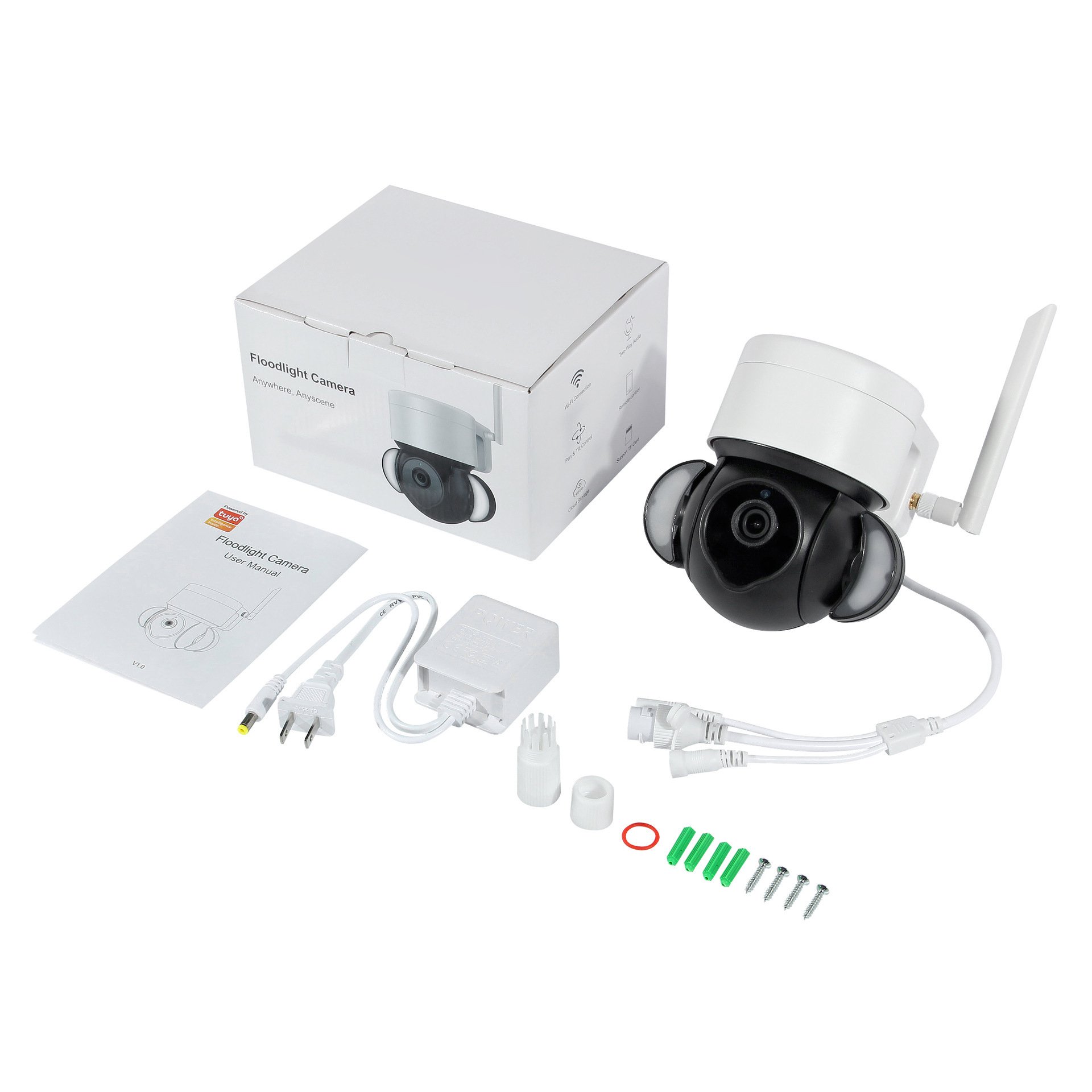 IP66 Waterproof 5MP 4K Outdoor Surveillance Tuya Smart Security Trail Camera PTZ Wireless Wifi Network Camera