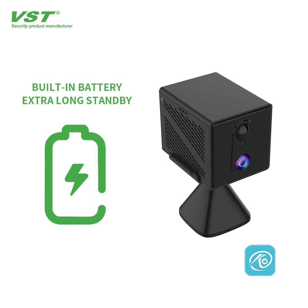 O-KAM Mini Camera 3MP Low Power WiFi Night Vision Wide Angle Two-Way Audio Built-In Mic Indoor Use Supports SD Card Cloud Data