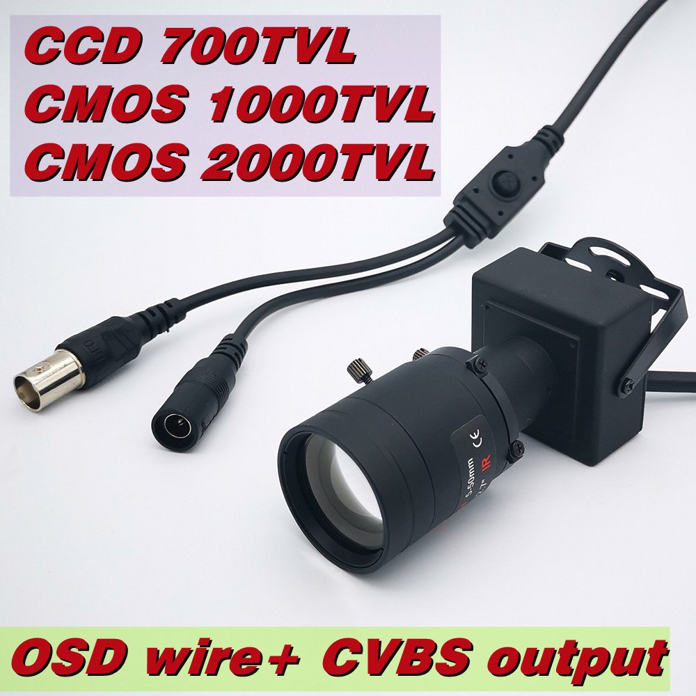 5-50mm 25mm 35mm Long Focal Length Lens IMX335 2000TVL 700TVL CCD Effio CCTV Security HQCAM Car Overtaking Camera OSD Menu