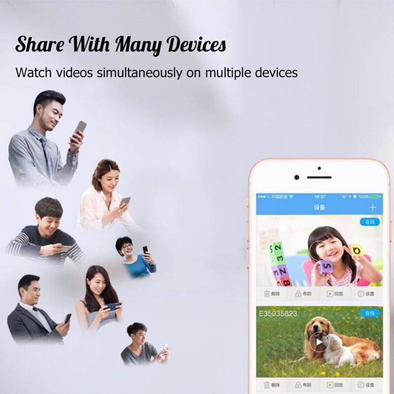 Mini Camera Wireless WiFi IP Network Monitor Security Cam HD 1080P Home Security P2P Camera WiFi