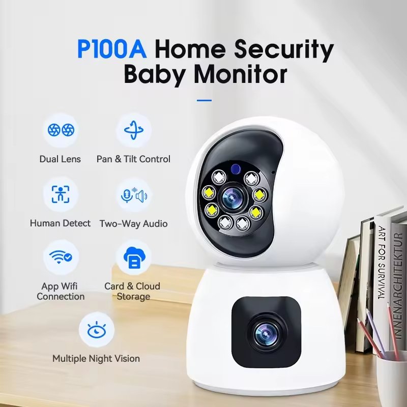 Anywii 1080p Network Camera Ip Real Time Two-way Video Calling Device Wifi Battery Home security Camera