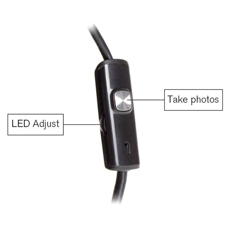 Hot sale hot sale 7mm AN97 mini camera 1m soft wire waterproof 3 in 1 industry endoscope camera Tube camera