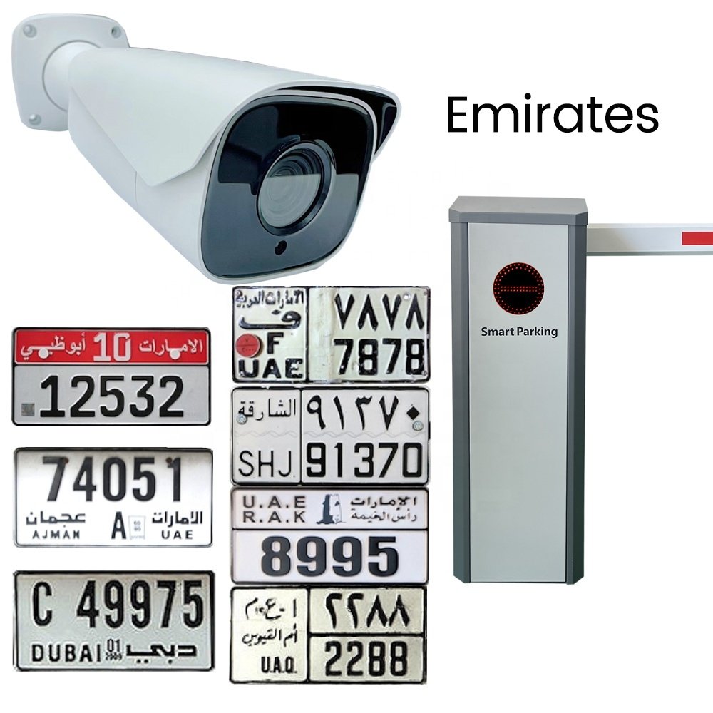 United Arabic Emirates license plate recognition network camera of 1080 P Night vision capturing images