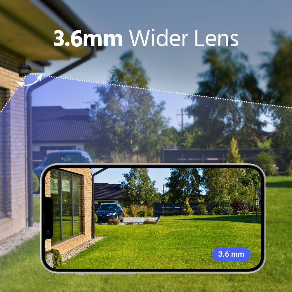ANNKE 2MP HD 1080P TVI Warm Light IR Night Vision 20M Indoor Outdoor AHD Analog CCTV Security Camera