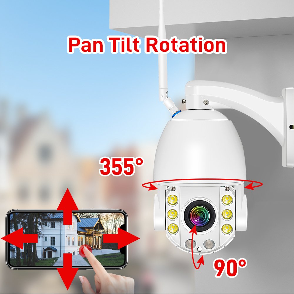 5MP 8MP IP CCTV Camera 18x Optical Zoom Network 50x Optical Zoom Alarm Lens Indoor Outdoor Application 1 Year Warranty Cloud