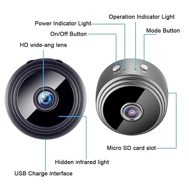A9 1080P Mini WiFi Wireless IP Camera Support For Android/iOS