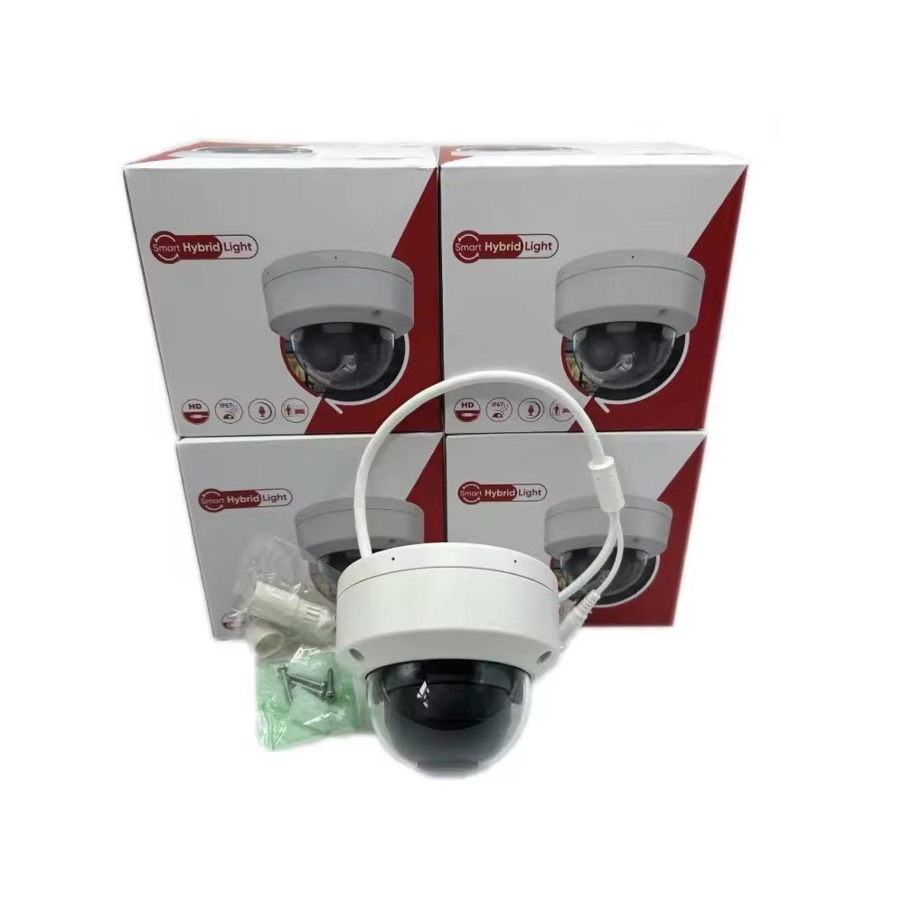 Fixed dome camera intelligent hybrid light network camera monitor metal waterproof camera