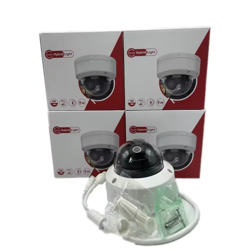Fixed dome camera intelligent hybrid light network camera monitor metal waterproof camera