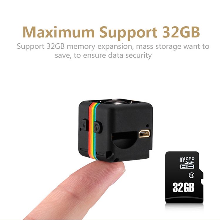 SQ11 HD 1080P Mini Camera with Night Vision and Motion Detection for Security Surveillance Camera