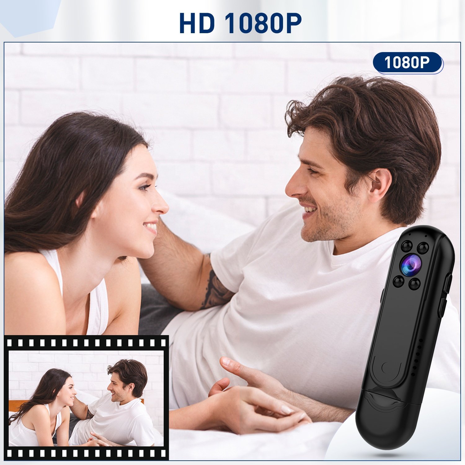 Mini Infrared Camera with WiFi Motion Detection & Back Clip Capture Every Moment
