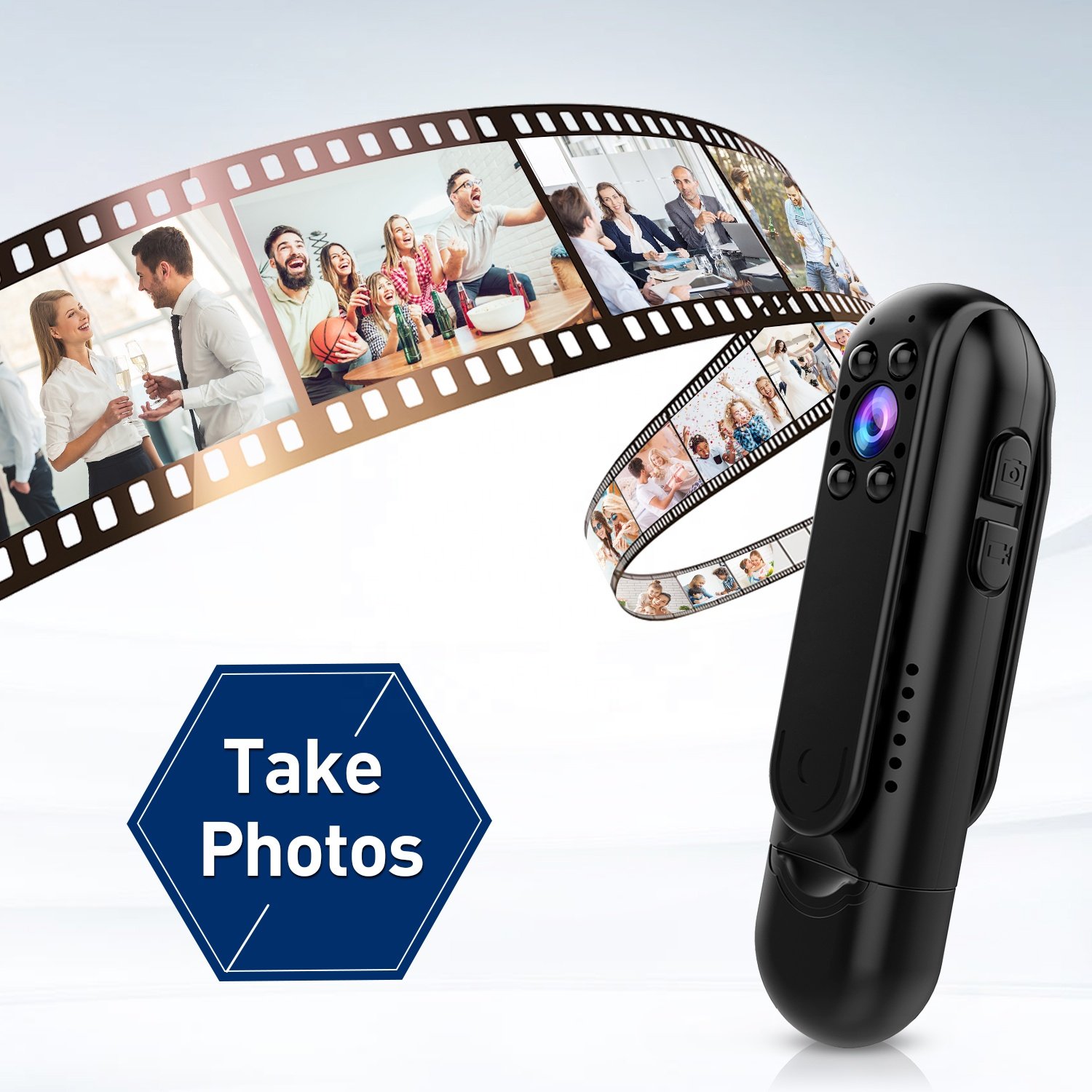 Mini Infrared Camera with WiFi Motion Detection & Back Clip Capture Every Moment