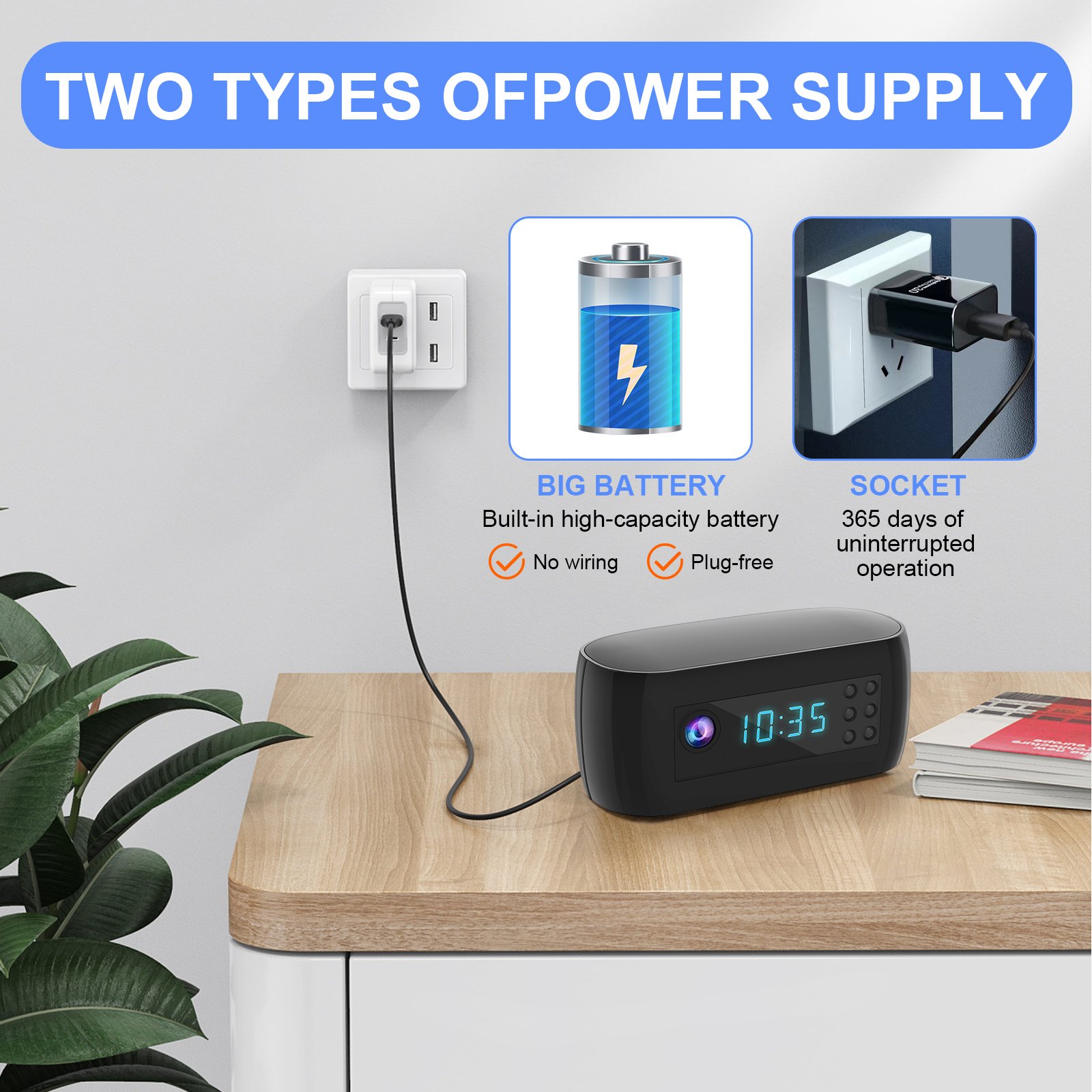 Factory Direct Sales 1080P Mini Camera Wireless Wifi Alarm Monitor Camera Support 256GB Card