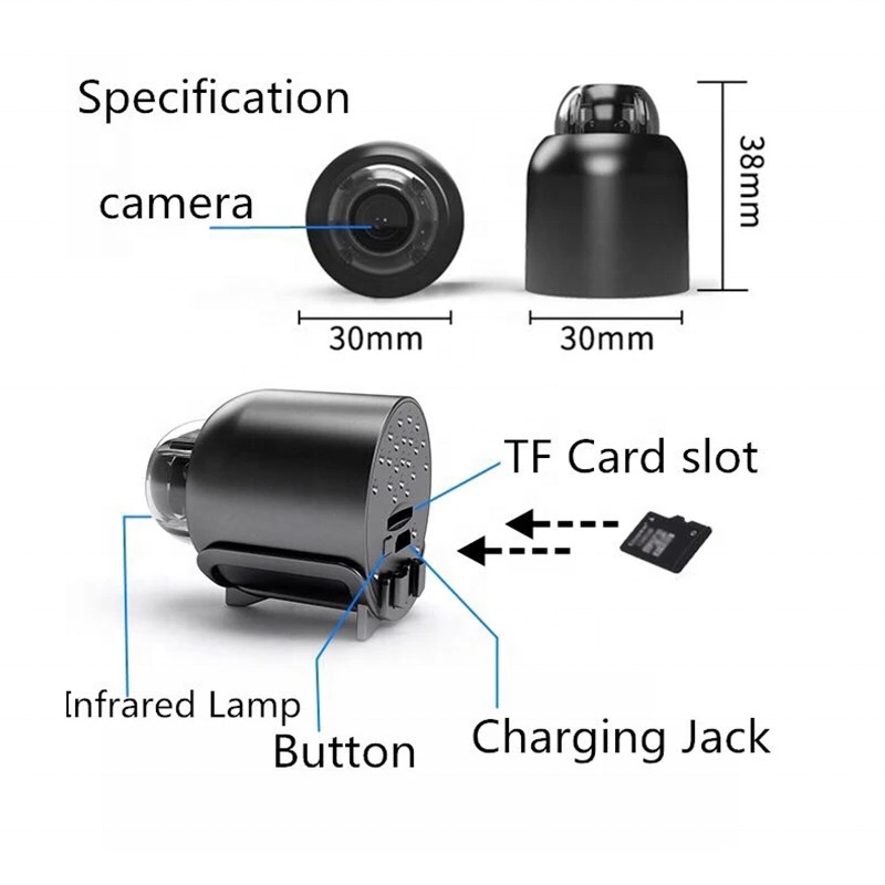 Low price Smart Wireless WiFi Monitoring Remote Network HD X5 Mini Home Camera Homeeye APP