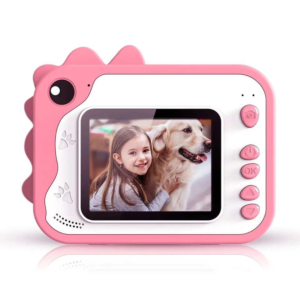 1080P Hd Mini Children Instant Print Camera For Kids Thermal Photo Paper Rechargeable