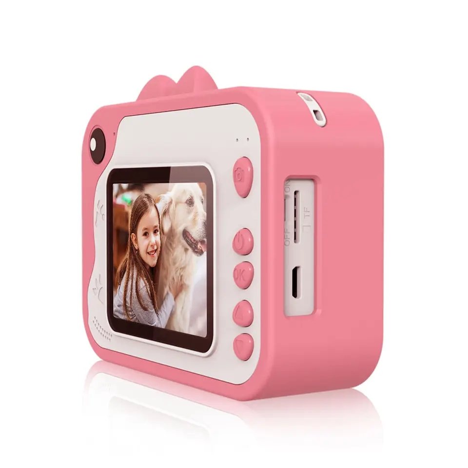 1080P Hd Mini Children Instant Print Camera For Kids Thermal Photo Paper Rechargeable