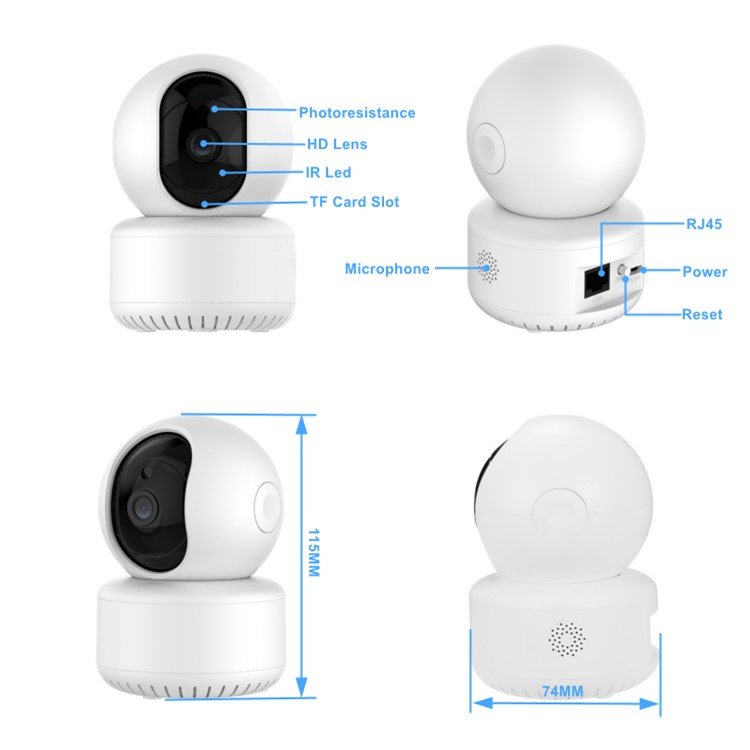 3MP iCSEE Wireless WIFI CCTV Camera Human Auto tracking Motion detection Network Camera