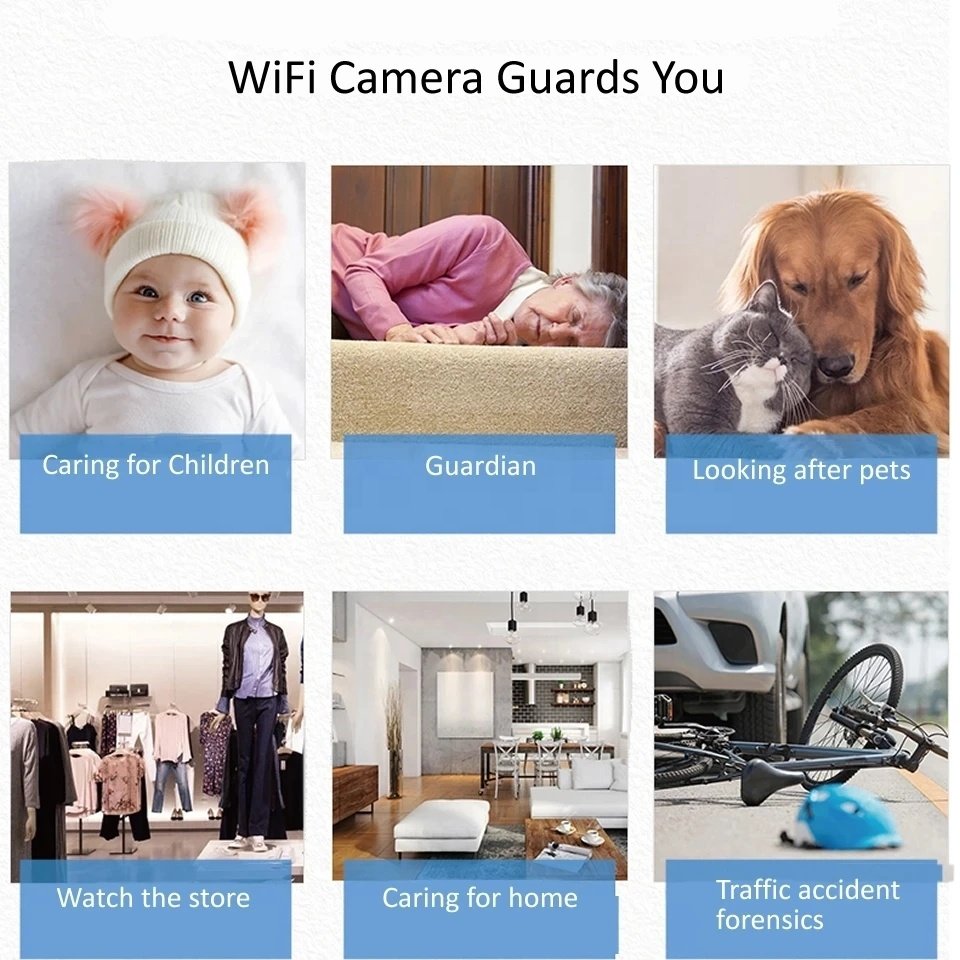 Mini Camera 1080P Video Recorder Surveillance Cameras with WIFI Smart Home Security Protection Night Vision IP Cam Baby Monitor