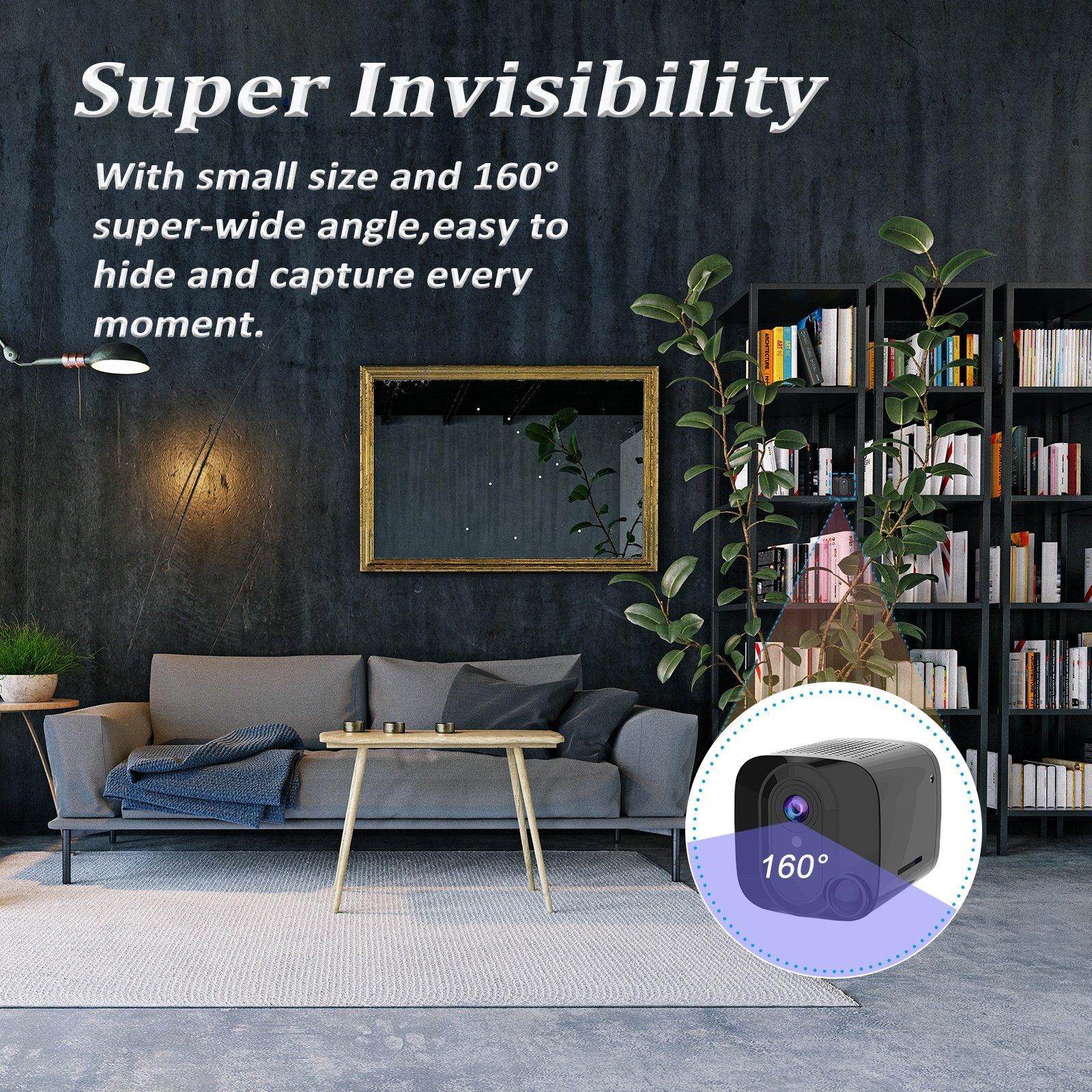 Mini WiFi Camera Small Camera Night Vision Home and Office Monitoring Cloud Storage Wireless Remote Baby Monitor