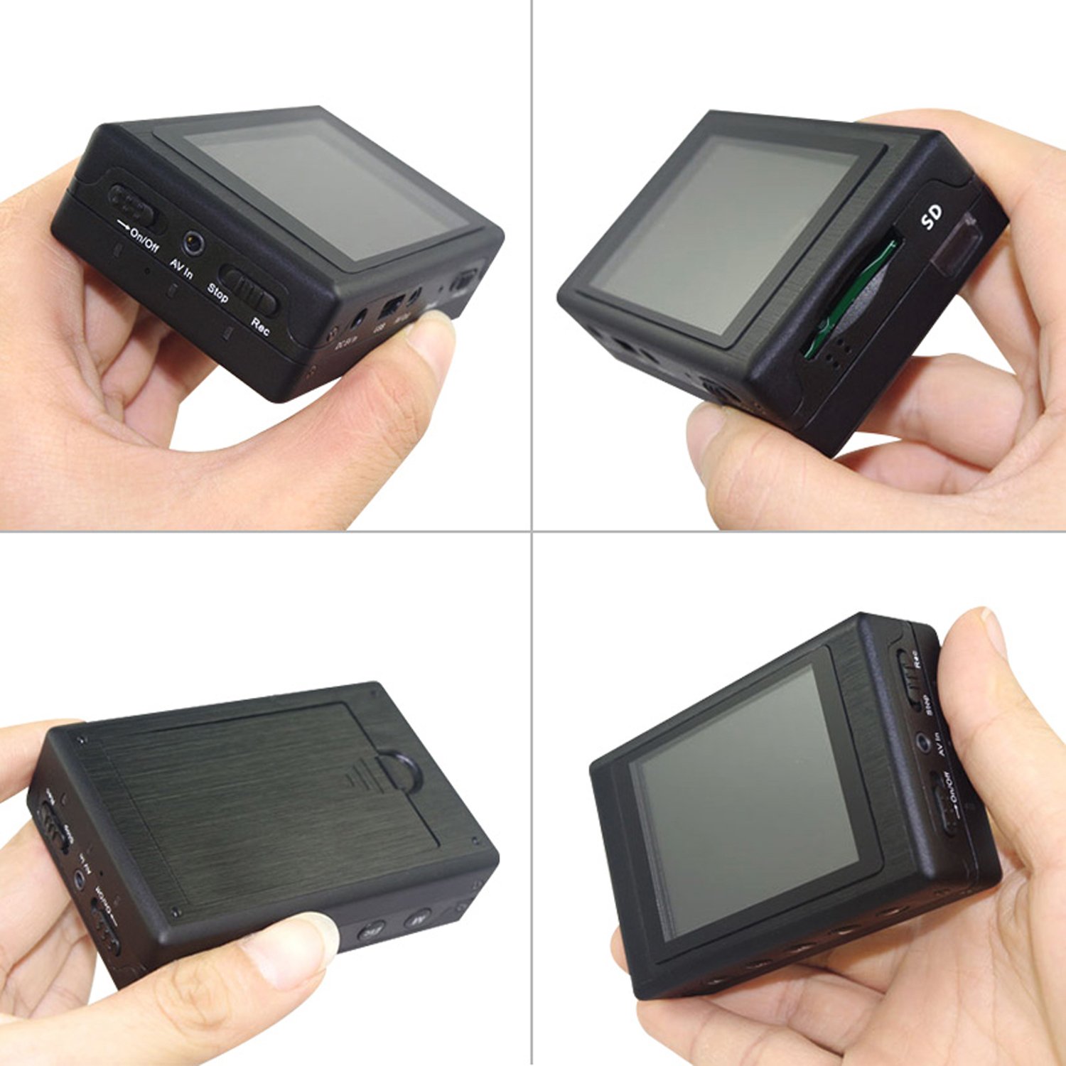 Audio Video CVBS Mini SD Card 2.4 LCD Display CVBS Input Video Recording Equipment Mini Dvr Law Enforcement Video Recorder