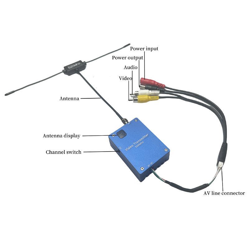 500Mhz Low Frequency Drone FPV Video Transmitter and Receiver 40km LOS