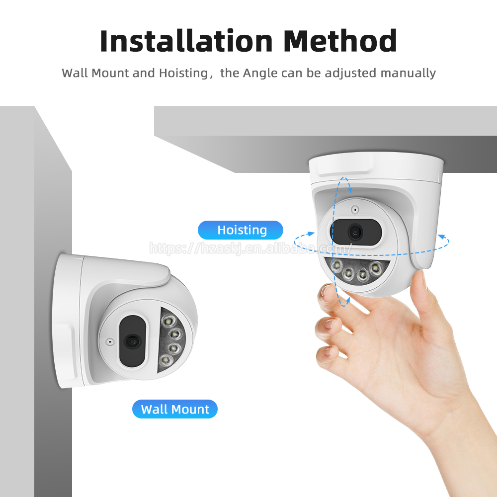 Seetong Indoor POE 4MP Dual Light Night Vision Surveillance CCTV Network Camera With Audio Human Detection Dome Security Camera
