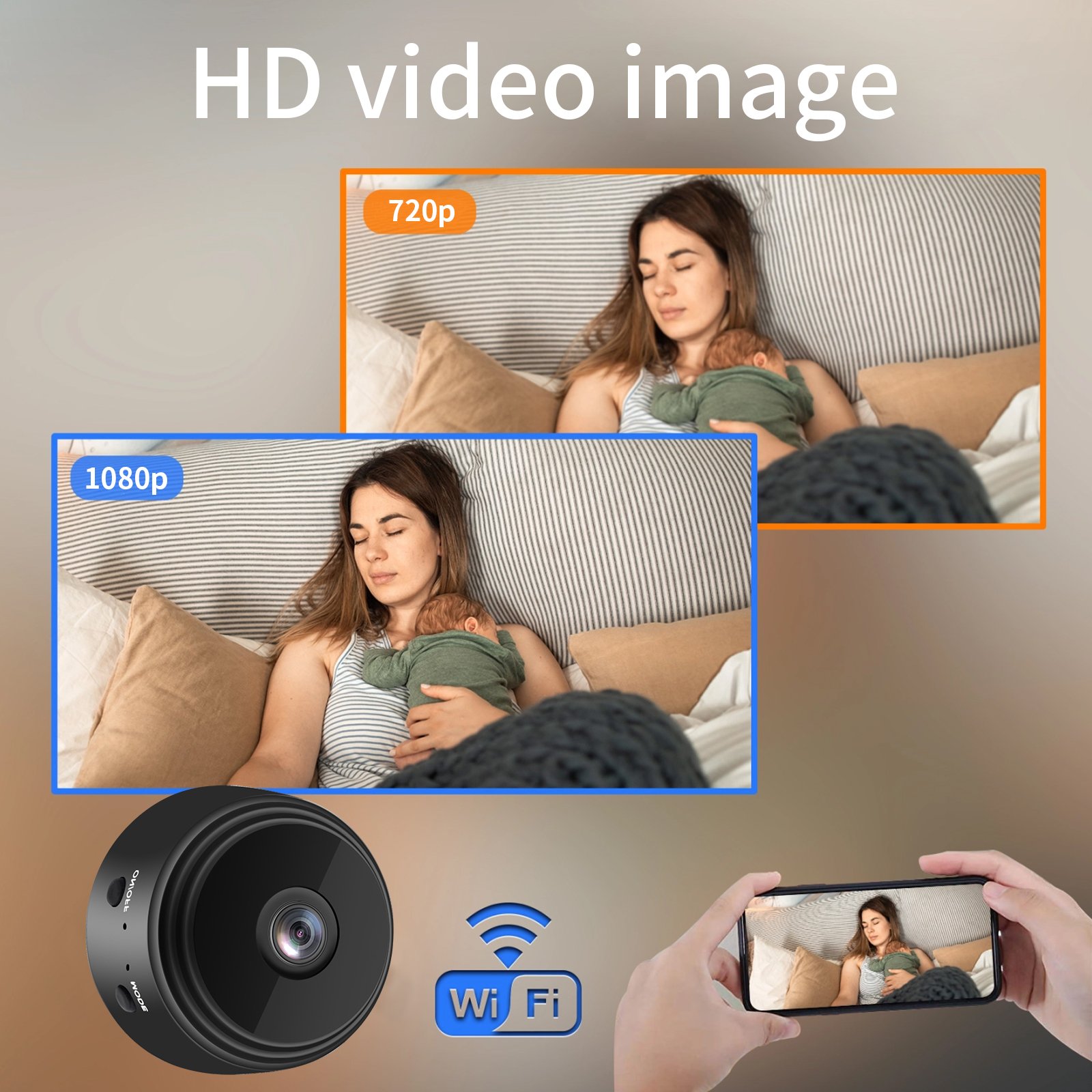 HOT A9 1080P WiFi Action Camcorders Mini 2 Way Intercom Smart Security Camera