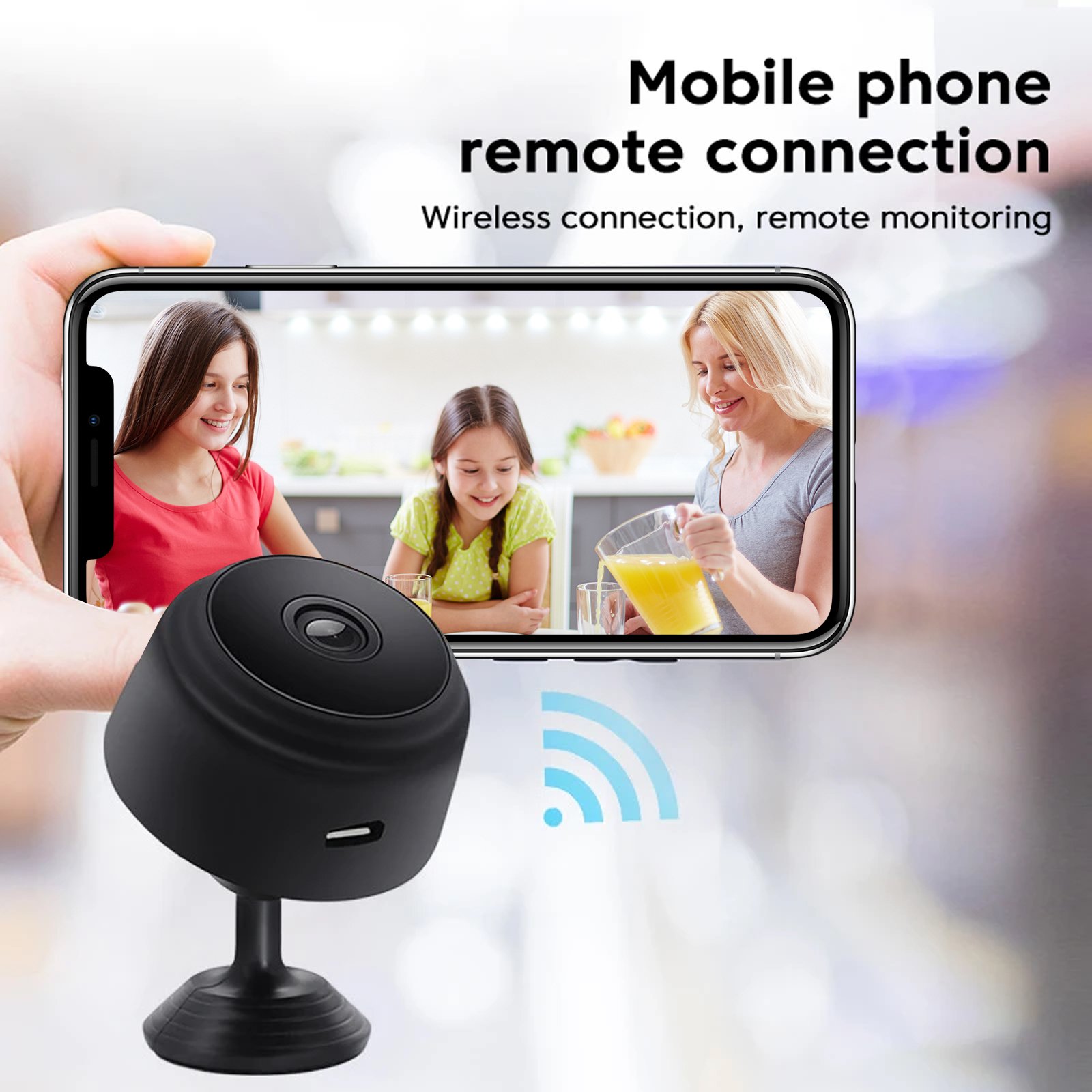 HOT A9 1080P WiFi Action Camcorders Mini 2 Way Intercom Smart Security Camera