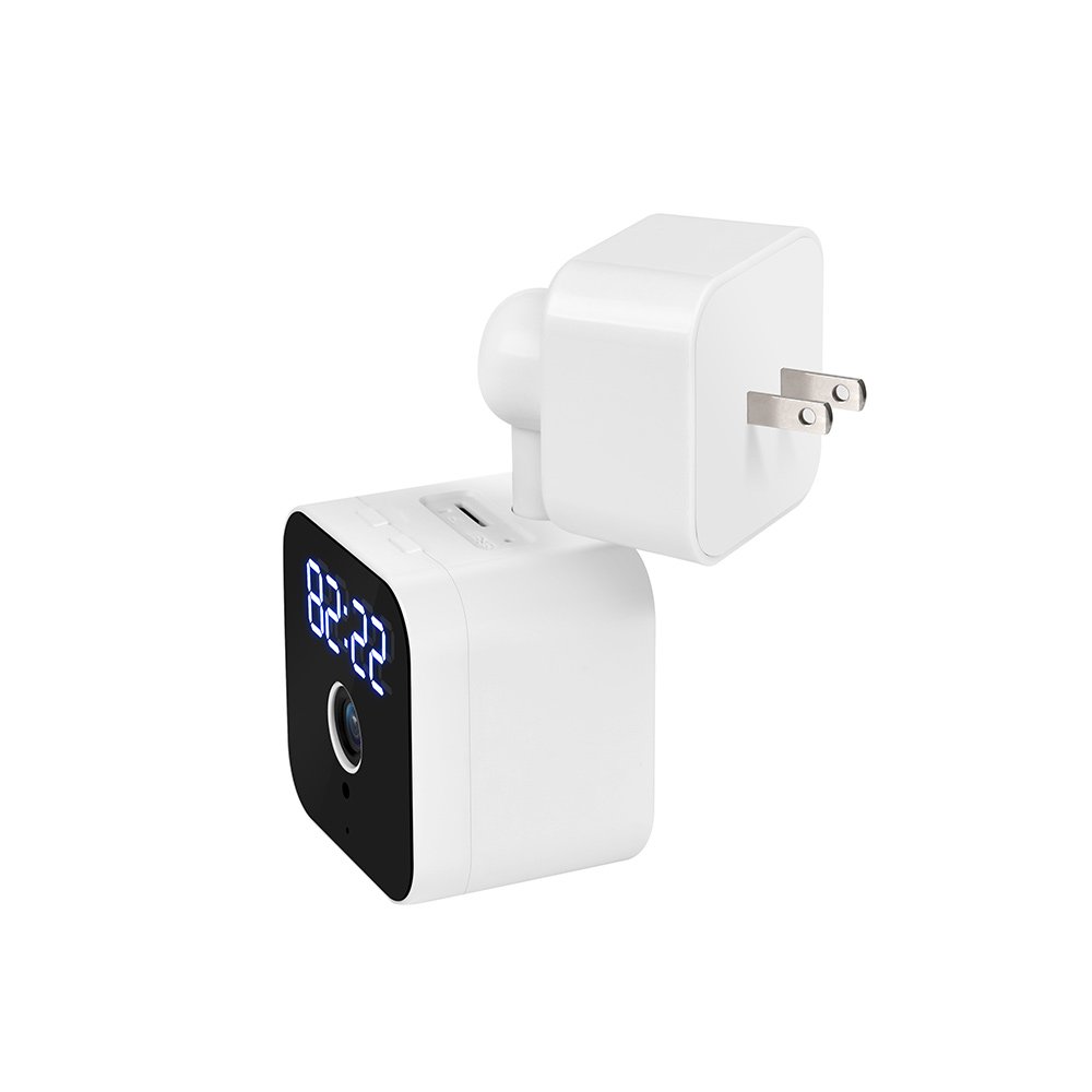 2MP Tuya wifi security ip camera Wireless 18650 Battery Powered Patent Design Homeeye surveillance Camera Mini Clock Camera