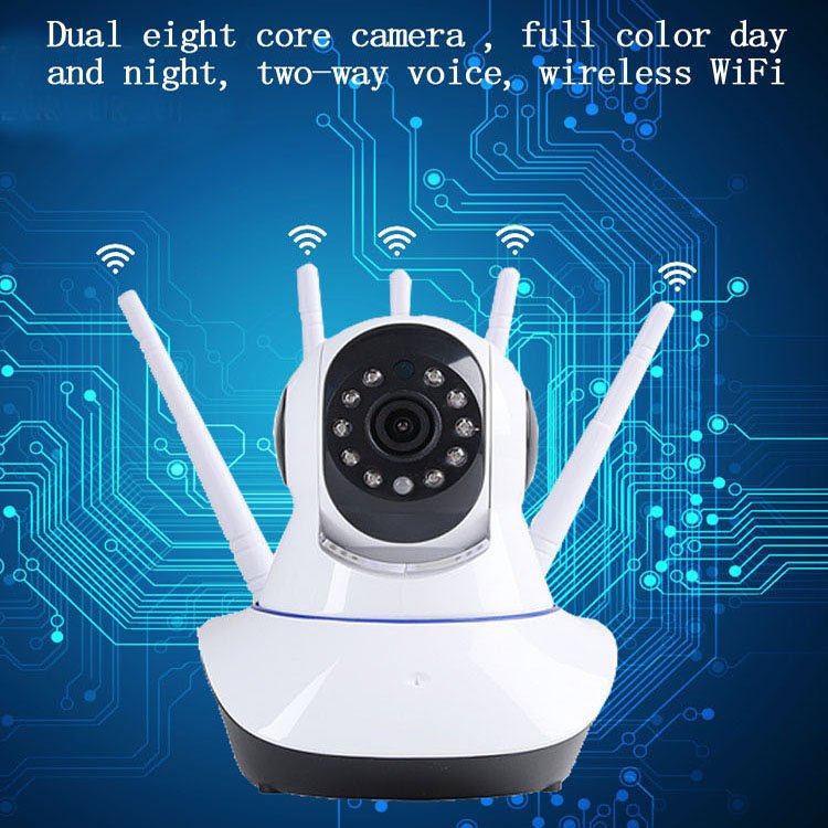 5G Indoor Infrared Full Color At Night 360 Degree PTZ IP Network Wireless 5 Antena Night Vision HD CCTV Surveillance Mini Camera