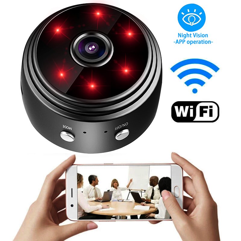 Ikevision A9 1080P Magnetic CCTV Wireless Battery Camera Night Vision Motion Alarm Wifi Small Mini Camera Wifi for Home Security
