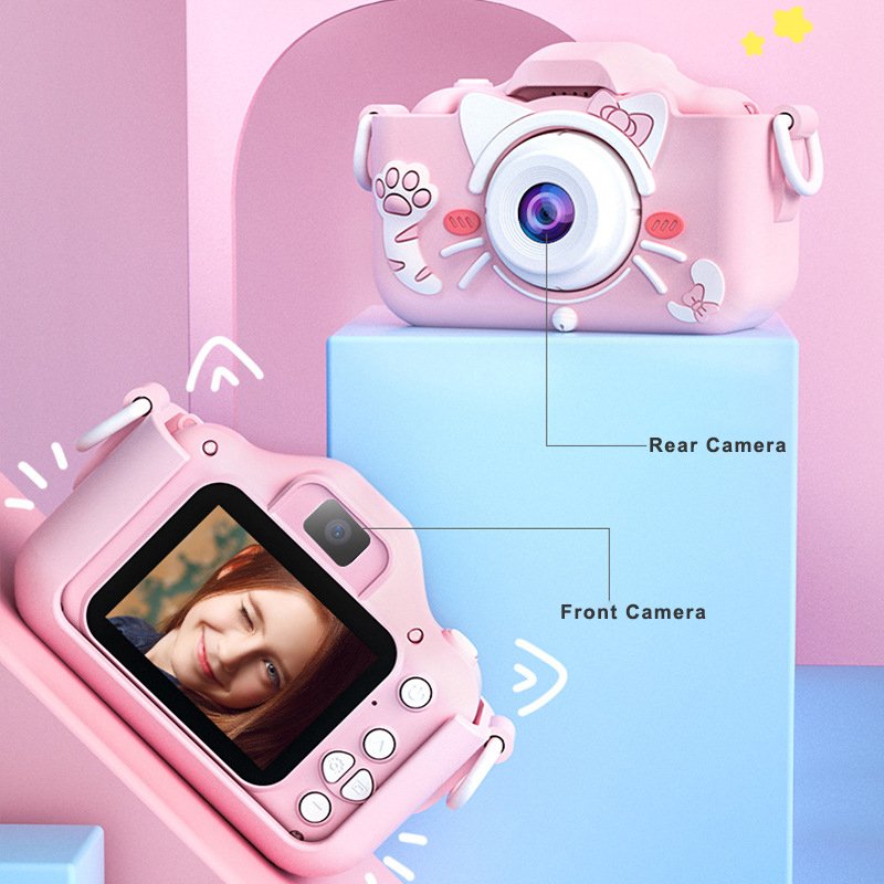 Photo Selfie Camera 1809p 2 Inch Rechargeable Kids Mini Digital Camera Toys Kids Camera For Children Gift