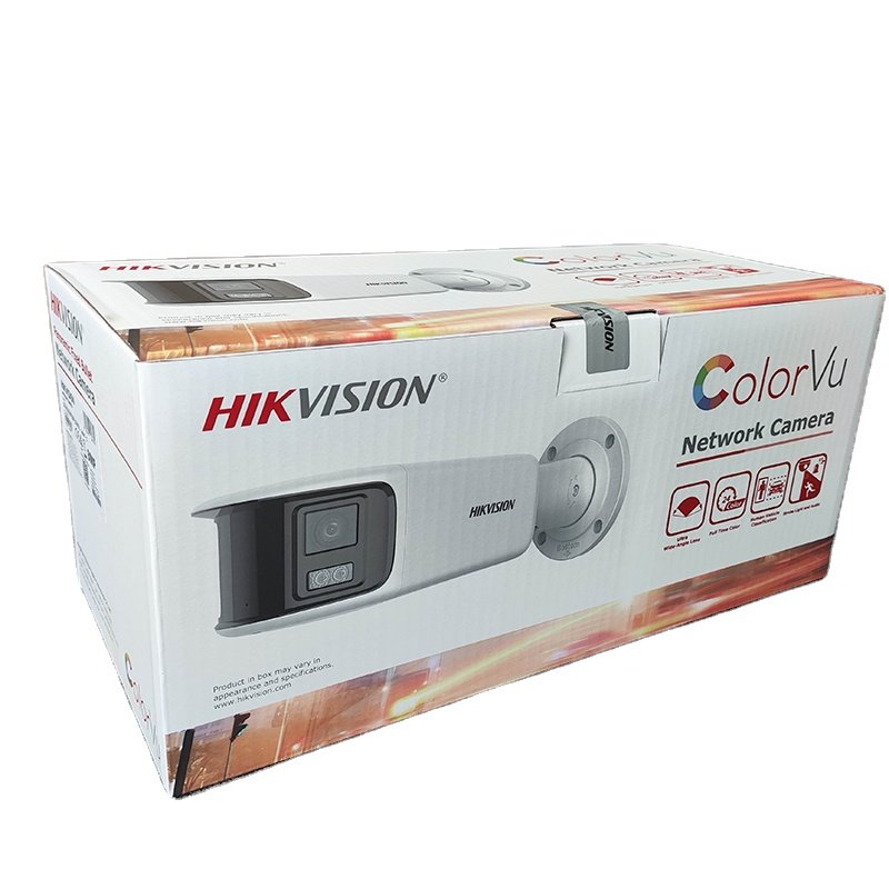 Hik Dual Lens 4K Panoramic 8MP ColorVu DS-2CD2T87G2P-LSU/SL Panoramisch Strobe Light Audio Alarm CCTV Bullet IP Camera