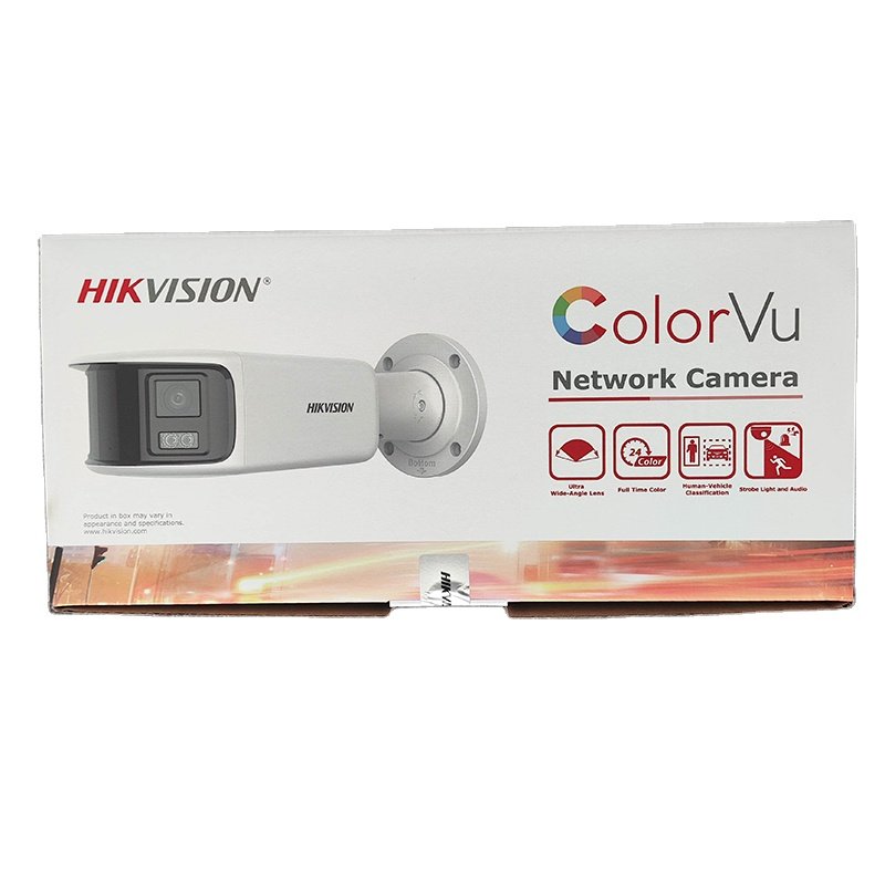 Hik Dual Lens 4K Panoramic 8MP ColorVu DS-2CD2T87G2P-LSU/SL Panoramisch Strobe Light Audio Alarm CCTV Bullet IP Camera