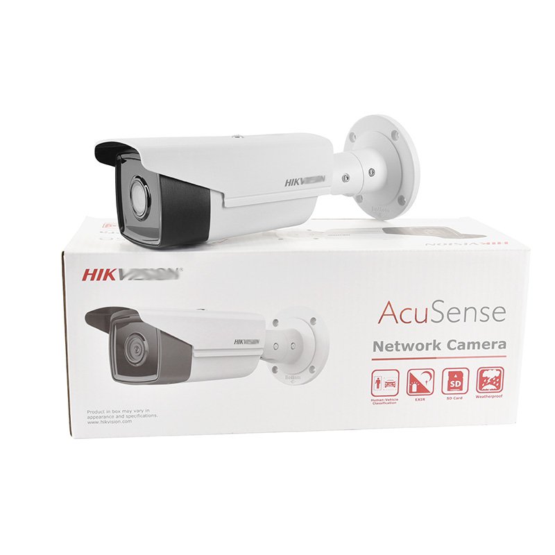Face Detection security Camera DS-2CD2T45FWD-I5/I8 HIK 4MP Fixed PoE Ip Bullet Network Camera DS-2CD2T45FWD-I5/I8