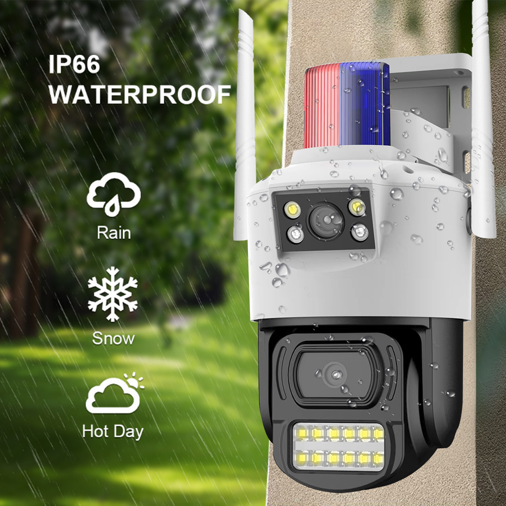 Dual lens AI tracking V380 Full Color Smart PTZ Home Security CCTV Wireless Mini camera wifi outdoor surveillance