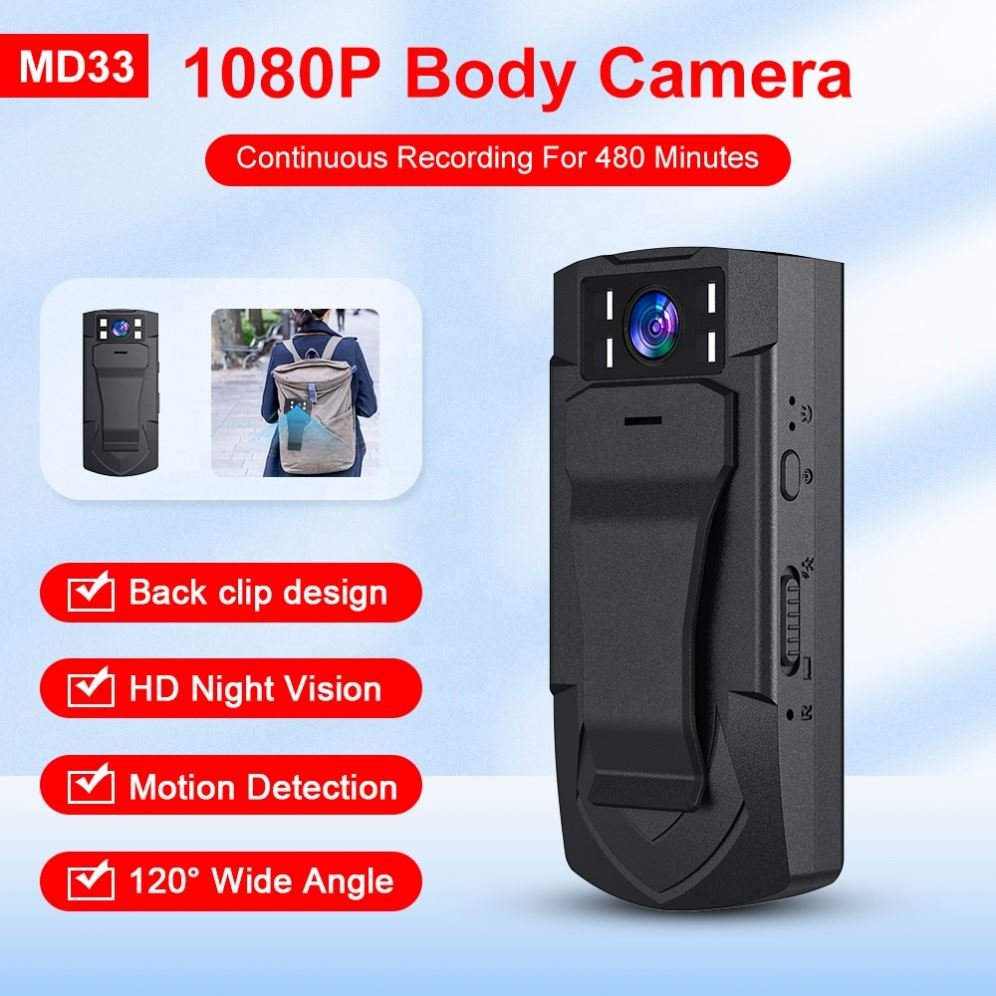 QZT Mini Camera Full Hd1080p Conference Camera Motion Dv Working Recorder Smart Recording Back Clip Camera