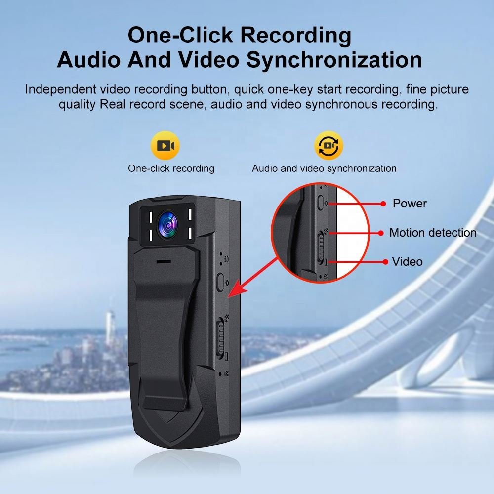 QZT Mini Camera Full Hd1080p Conference Camera Motion Dv Working Recorder Smart Recording Back Clip Camera