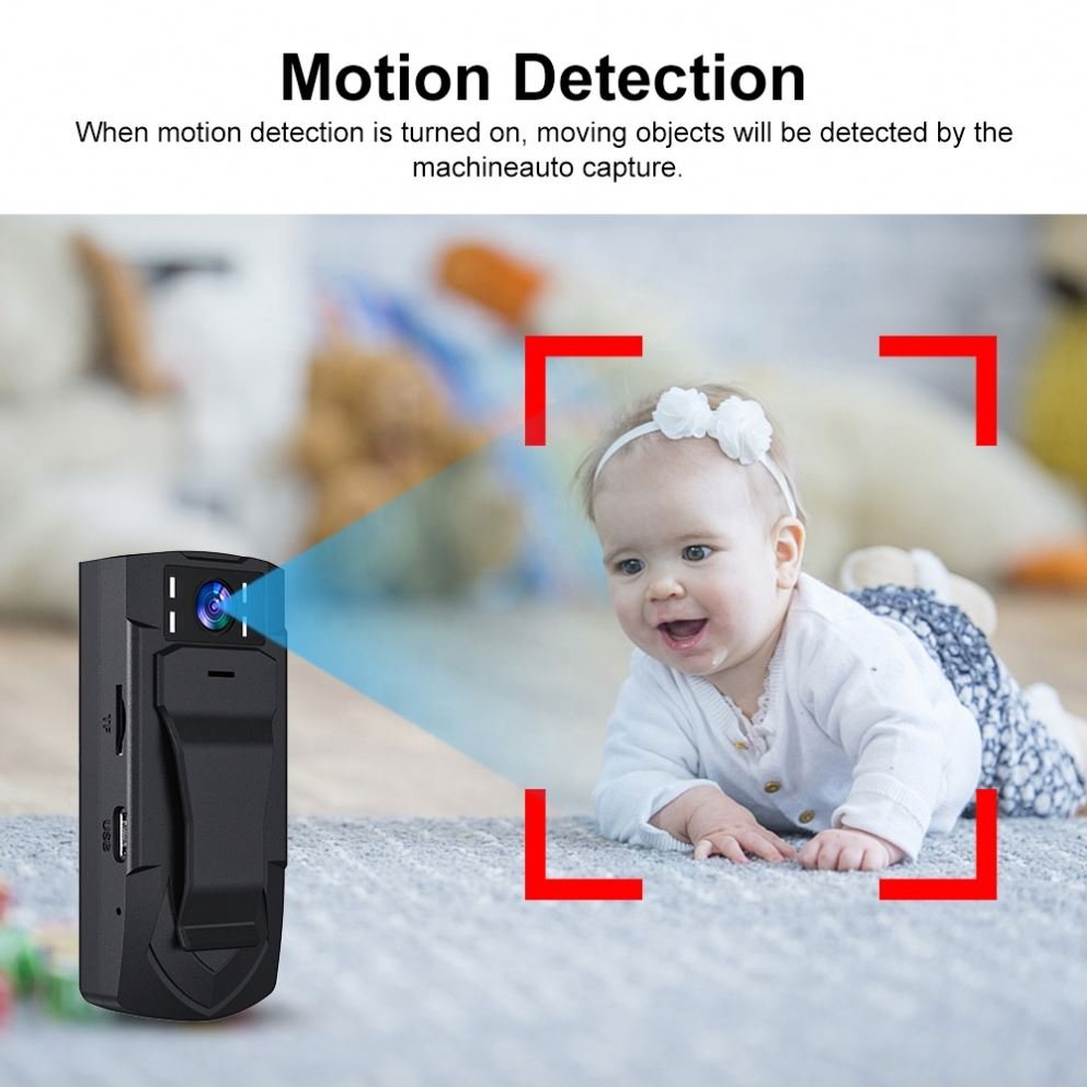 QZT Mini Camera Full Hd1080p Conference Camera Motion Dv Working Recorder Smart Recording Back Clip Camera