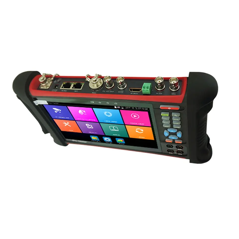 7" touch screen CCTV Tester Monitor UHD 4K H.265/H.264 Analog IP Camera Tester I/O DC POE Power Output CCTV Tester Pro X7