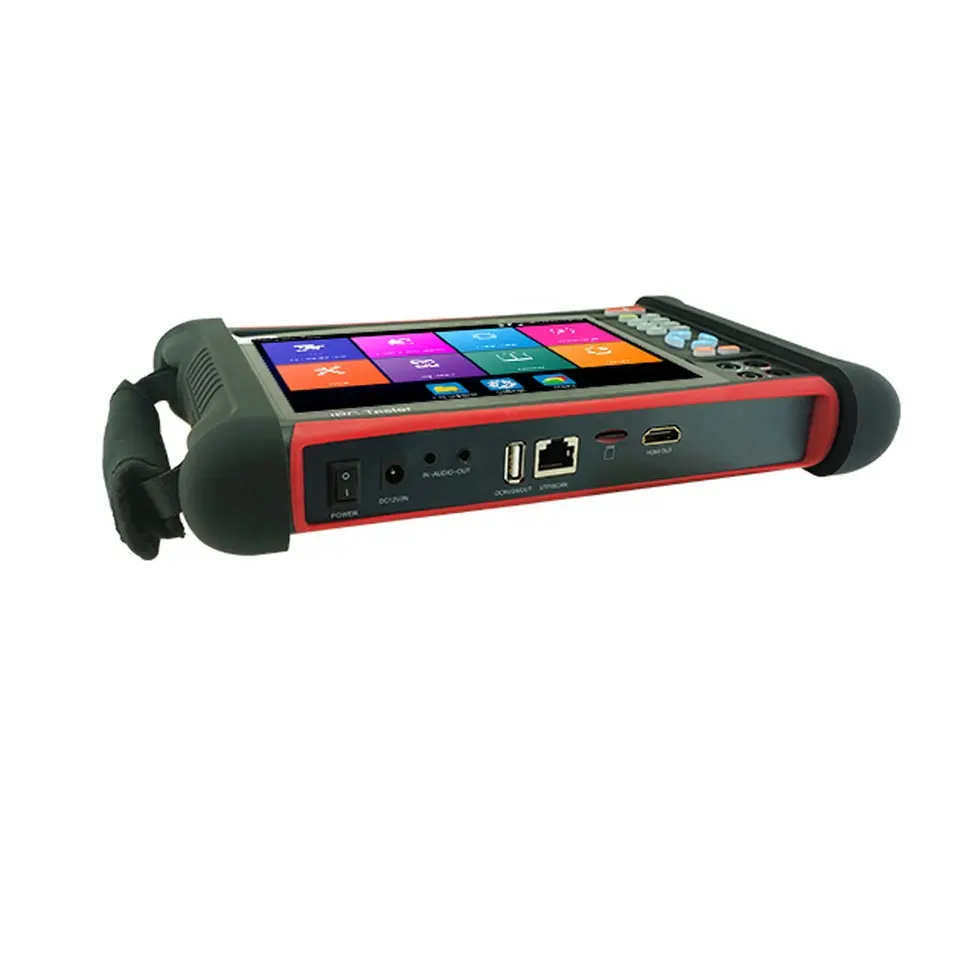 7" touch screen CCTV Tester Monitor UHD 4K H.265/H.264 Analog IP Camera Tester I/O DC POE Power Output CCTV Tester Pro X7