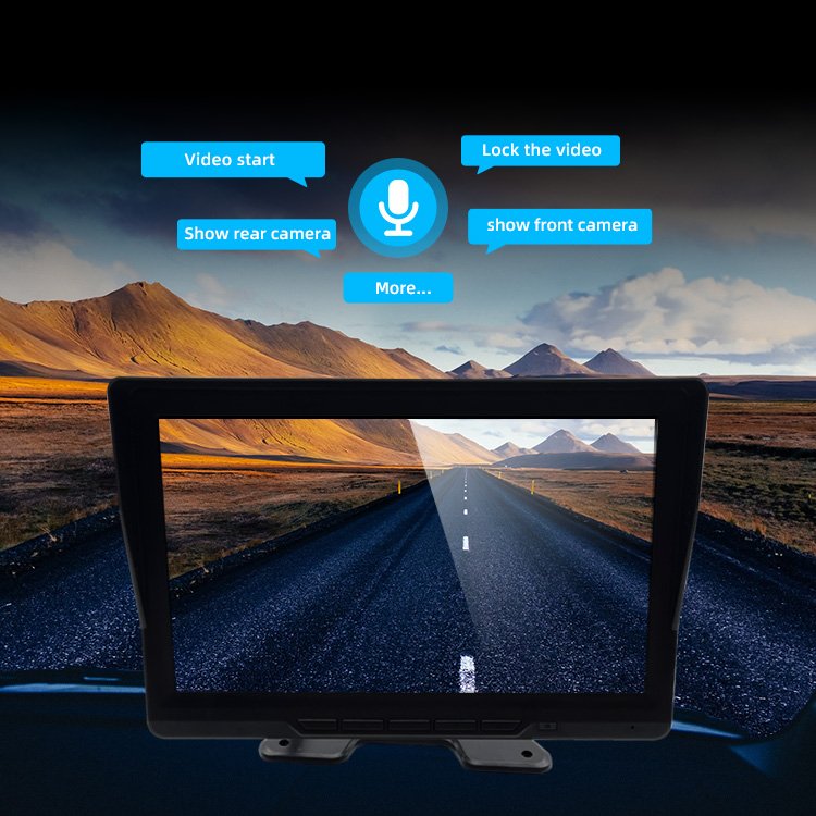 Blind Spot Detection BSD System Truck Side View Camera Monitor ADAS System Detect People Vehicle Nearby Alarm Collision Warning