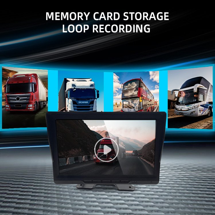 Blind Spot Detection BSD System Truck Side View Camera Monitor ADAS System Detect People Vehicle Nearby Alarm Collision Warning